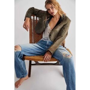 Mother Jeans size 26 NEW Straight High‎ Waist Study Hover We Are Castaways Denim